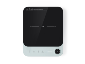 Cuisinière à <span class=keywords><strong>induction</strong></span> électrique portable à brûleur unique avec commande par bouton <span class=keywords><strong>pour</strong></span> la cuisine à domicile, <span class=keywords><strong>pour</strong></span> la friture, le fondue, la casserole en verre - Product Image 1