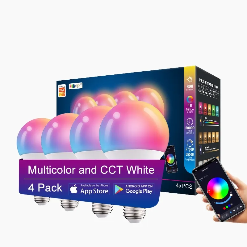 Lâmpada LED RGBW GU10 Spot de controle remoto Refletor Multicolor Dimmable