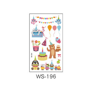 Regalo del Día DE LOS NIÑOS fiesta de <span class=keywords><strong>cumpleaños</strong></span> tatuaje pegatina impermeable diseño de moda papel de arte corporal tatuaje temporal <span class=keywords><strong>para</strong></span> aplicación facial - Product Image 5