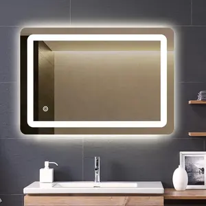 아파트 개인 디자인 Defogging 기능 Led 조명 거울 살롱 이발소 거울 벽 목욕 거울 조명 JTLM-293
