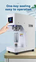 Machine de scellage électrique entièrement automatique personnalisable pour les canettes et les bouteilles à usage commercial dans les salons de thé au lait et les brasseries