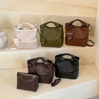 Sac à main élégant pour femmes, tissé, avec bandoulière réglable, sac à main décontracté pour le shopping, couleur unie