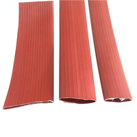 Tuyau plat en caoutchouc nitrile NBR noir SAIJUN haute pression 10-17 bars 3-8 pouces pour l'eau, la boue, le fumier, disponible en coupe, 30 m