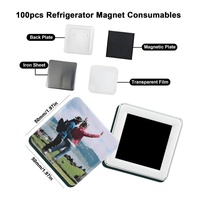 Kit de fabrication d'aimants carrés 50x50mm, dernière version, presse manuelle professionnelle pour aimants de réfrigérateur en métal 2x2 pouces pour 2025