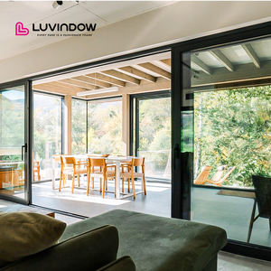 En stock : Portes coulissantes en aluminium à <span class=keywords><strong>grande</strong></span> portée avec verre, étanchéité parfaite et fonctionnement fluide, idéales pour les patios et espaces de vie. - Product Image 2