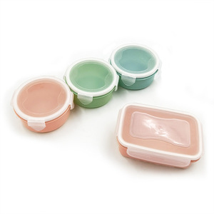 Mini Food Storage Containers Round Clip-On Lid Airtight For Refrigerator <b>Freezer</b> Kitchen Travel Use - Product Image 1