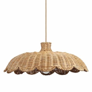Aurelia Boho Coastal and Modern Interior Lámpara colgante tejida a mano Estilo natural Rattan Small E26 Bombilla Base - Product Image 1