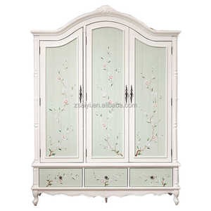 <span class=keywords><strong>Armario</strong></span> de madera para dormitorio de Casa Vintage de lujo ligero fácil de abrir la puerta con <span class=keywords><strong>armario</strong></span> de almacenamiento de cajón - Product Image 5