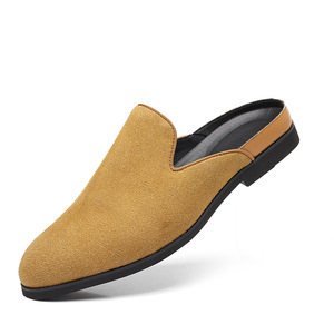 <span class=keywords><strong>Mules</strong></span> décontractées respirantes pour hommes, pointure 39-48, à bout pointu, à enfiler, en cuir, pour l'été et les loisirs en intérieur - Product Image 1
