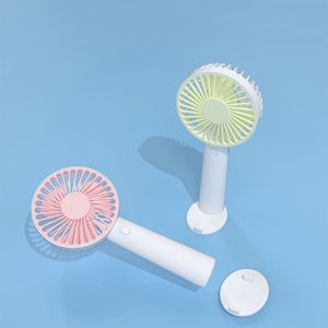 <b>USB</b> Rechargeable <b>Mini</b> Handheld <b>Fan</b> With Phone Holder-Portable 3-Speed for Car Outdoor & Household Use - Product Image 4