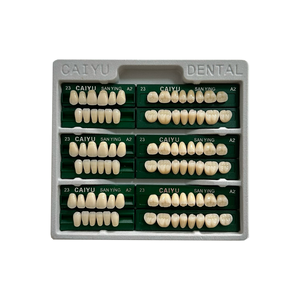 <span class=keywords><strong>CAIYU</strong></span> Dental Fabricante Nueva fuente de alimentación manual Dos capas Dientes postizos Juego completo Dental Resina acrílica Forma de dientes - Product Image 3