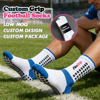 Chaussettes de football pour jeunes FlexGrip antidérapantes avec impression numérique, logo personnalisé, semelle respirante, séchage rapide