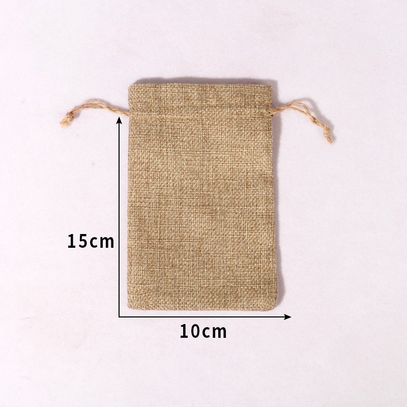 Corde de chanvre style 1015cm - Sac en chanvre - Couleur chanvre naturelle