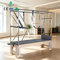 Machine de Pilates Cadillac réglable multifonction en bois d'érable CONTRON, durable et écologique, pour la force et la flexibilité en studio de Pilates