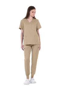 Set di Divise Mediche Traspiranti Elasticizzate per Medici e Infermieri, Stile Dritto/Jogger, 2/3/4 Pezzi, per Cliniche Dentistiche e Ospedali, con Logo Personalizzabile - Product Image 3