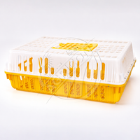 Nouvelle cage de transport en plastique pour volailles, empilable, avec porte coulissante, ventilée, en PP, pour oiseaux vivants, canards, pigeons, boîte de transport Agricon