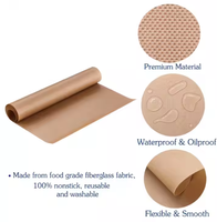 Rouleaux de papier sulfurisé antiadhésif pour friteuse papier à beurre en silicone personnalisé pour papier alimentaire vente en gros