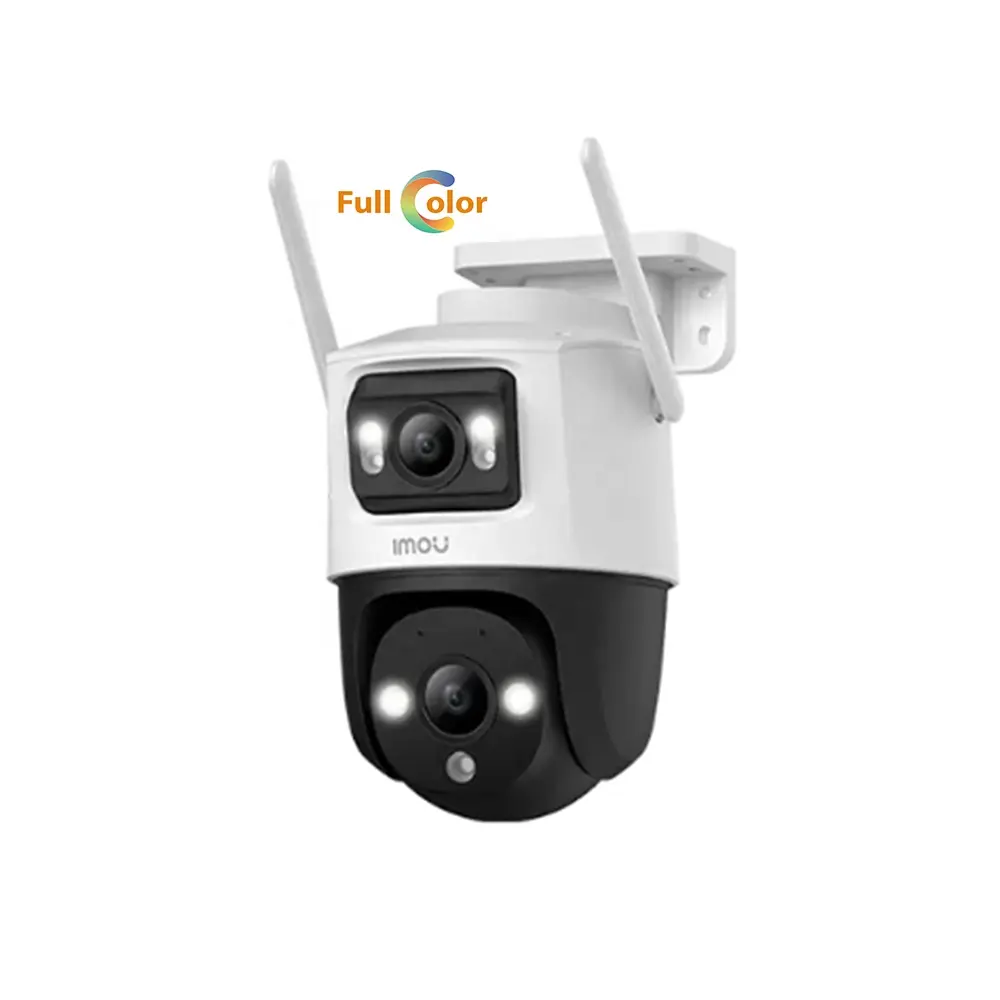 Imou Cruiser lensa tampilan lebar ganda 6MP, kamera PT nirkabel penglihatan malam warna penuh bicara dua arah 4K 360 derajat WiFi 6