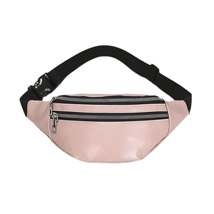 Riñonera Impermeable Unisex con Cierre de Cremallera, Riñonera de Piel Sintética para Mujer en Color Champán - Product Image 6