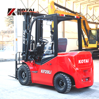 Chariot élévateur électrique KOTAI KF20Li de 2 tonnes et 2,5 tonnes avec batterie lithium-ion et pneus pneumatiques pour la manutention et le levage de marchandises