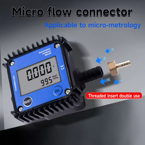 LCD độ nét cao hiển thị chống ăn mòn lưu lượng kế methanol hóa chất lỏng điện tử tuabin kỹ thuật số đo lưu lượng - Product Image 5