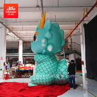 Mascota de publicidad inflable gigante de diseño personalizado para exteriores, mascota de dragón inflable de dibujos animados para el Año Nuevo Chino