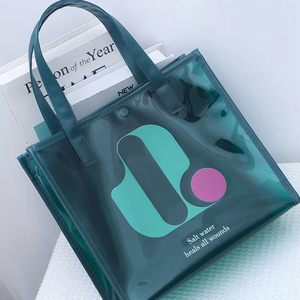 High End PVC PU Tote <b>Bag</b> <b>Large</b> Capacity Waterproof Women <b>Shoulder</b> Handbag <b>Large</b> Capacity Ladies Travel Beach <b>Bag</b> for Women - Product Image 1