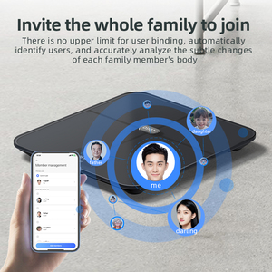 अद्वितीय 250 किलोग्राम ब्लूटूथ-कनेक्टेड इलेक्ट्रॉनिक बाथरूम पैमाने के साथ बड़े टैफ्ट डिजिटल डिस्प्ले स्मार्टफोन ऐप वजन पैमाने के साथ - Product Image 6