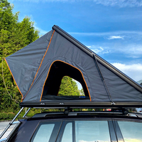 Tente de toit triangulaire en alliage d'aluminium quatre saisons 2000-3000 mm, Oxford imperméable, 4 personnes, installation facile, camping en plein air