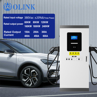 Estación de Carga Rápida Modular para Vehículos Eléctricos OLINK de 60kW, 80kW, 120kW, 160kW y 240kW, OCPP 1.6J 2.0.1, Doble CCS2, Comercial