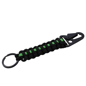<span class=keywords><strong>Sac</strong></span> <span class=keywords><strong>à</strong></span> <span class=keywords><strong>dos</strong></span> de randonnée portable avec mousqueton en acier inoxydable <span class=keywords><strong>à</strong></span> dégagement rapide, porte-clés en paracorde avec crochet HK, couleur et logo personnalisables - Product Image 3