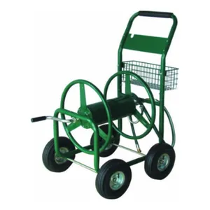 Wholesale Steel Water Hose Reel With 4 Wheel Cart 1/2" 100m Garden Tools