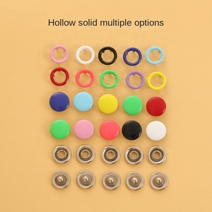 100/200 Set 10 <strong>Color</strong> Metal Sewing <strong>Buttons</strong> Hollow/<strong>Solid</strong> Prong Press Studs Snap Fasteners for Installing Clothes Bags Plier Tool - Product Image 3