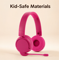 Diskon Besar Headset Gaming Bluetooth Anak-anak, Headphone Nirkabel On-Ear dengan Mikrofon untuk Kelas Online Komputer
