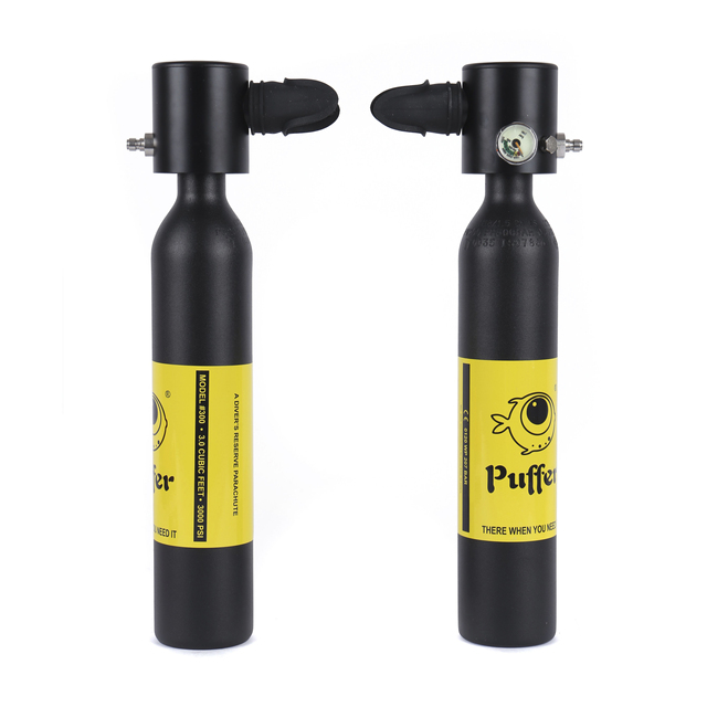 Hotdive Scuba Diving Tank Reinflatable Air Bottle Oxygen Tank 0.5L Oxygen Cylinder Portable Diving Tank