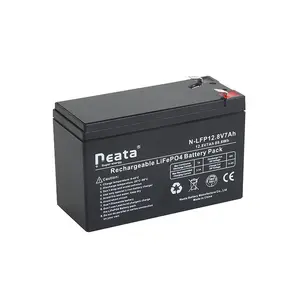 Neata LFP 12.8V 7Ah 89.6Wh Lifepo4 lithium ion battery replacement UPS 12v 7ah