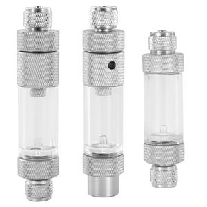 Moderno 5W DIY <span class=keywords><strong>acuario</strong></span> <span class=keywords><strong>CO2</strong></span> difusor <span class=keywords><strong>Kit</strong></span> Metal burbuja contador válvula de retención regulador único doble cabeza para sala de estar acuarios - Product Image 1