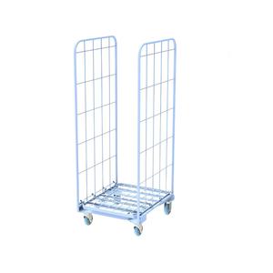 Logistiek Vier Wielen Opvouwbare Metalen Gaas Opslag Rollende Magazijn Kooi <span class=keywords><strong>Trolley</strong></span> - Product Image 6