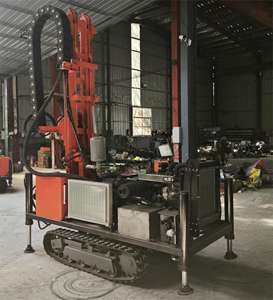 Rastreador de água poços perfuração 220m 200m profundidade mina furo broca máquina 45kw motor diesel portátil operar à venda - Product Image 2