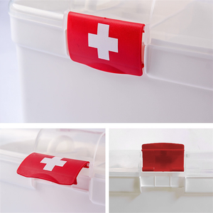 Botiquín de Primeros Auxilios Transparente, Caja de Medicamentos de Plástico, <span class=keywords><strong>Kit</strong></span> de Primeros Auxilios para el Hogar y la Escuela - Product Image 6