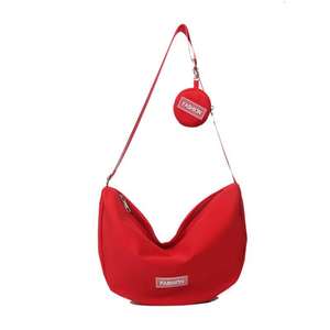 Sac à bandoulière Oxford décontracté de grande capacité pour femmes de haute qualité, inspiration Ins, fermeture éclair inclinée japonaise, tendance - Product Image 2