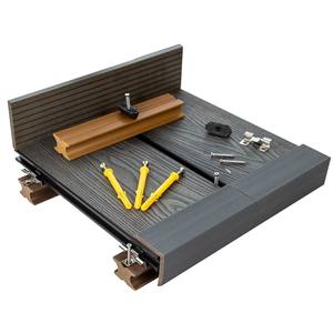 SHENGCHENG WPC Lames de terrasse 3D gaufrées effet bois, échantillon gratuit, revêtement de sol extérieur composite bois-plastique pour jardin - Product Image 5