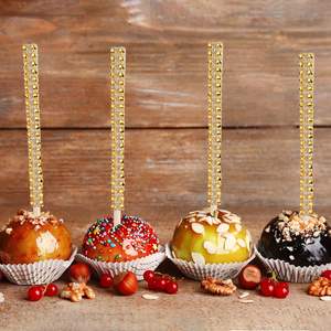 ASTARON Paquete de 24 Caramelos Brillantes para Palitos y Bolsas con Caramelo para Palitos y Cintas (Dorado) Alimentos - Product Image 5