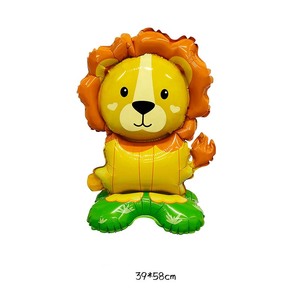 Globos de Aluminio con Forma de Animales de Dibujos Animados en 3D: Dinosaurio, Panda, Conejo, Mono, para Decoración de Fiestas de Cumpleaños, Baby Shower, Safari en la Selva, Zoológico - Product Image 3