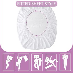 Funda protectora de colchón impermeable para sábanas de rizo de bambú hipoalergénicas de primera calidad de proveedor OEM - Product Image 6