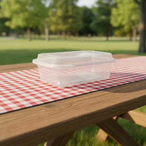 Boîte alimentaire en plastique PP jetable, écologique, compatible micro-ondes, avec couvercle hermétique, polyvalente pour la préparation des repas - Product Image 1