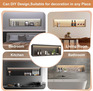 Estante de Ducha Prefabricado de Plástico ABS para Empotrar en la Pared, Ideal para Proyectos de Baños de Hotel, Venta al Por Mayor - Product Image 5