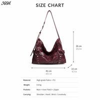 Tas Tote Detail Sabuk PU Label Pribadi XISHANG, Tas Selempang Minimalis Wanita, Logo & Warna Custom untuk Merek Fashion