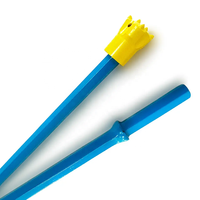 Atlas 7 PDC Tapered Drill Rod Z708 108*H22 11 12 Degree Hexagon Drill Steel Rubber Tapered Button Bit for Rock in South America