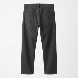 Jeans de Mezclilla para Hombre, 100% Algodón, Corte Slim Fit, Pierna Recta, Lavado Oscuro, Estilo Casual, para Otoño - Product Image 5